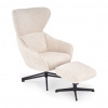 Halmar Kreslo Raxa s podnožkou, béžová