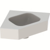 Rohové malé umývadlo Geberit iCon: B=46cm, T=33cm, biela, 124730000