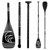 SUP pádlo 3-dielne AQUASTIC 170-220 cm čierne