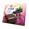 Dibette Napolitanky plnené s krémom z čiernych ríbezlí, máčané v horkej čokoláde, bez pridaného cukru, so sladidlom, bezlepkové, bez laktózy 96g