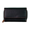 Nicole Brown Dámska kožená peňaženka s ochranou RFID JBPL 04C- čierna / TAN