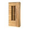 Szynaka, DON LEON 12 vysoká vitrína, dub Natura masív,prírodná dyha