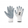 Cerva Rukavice nylon/úplet/nitril BABBLER, sivé/biele, veľ. 9/L