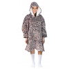 Cozy Noxxiez CH371 Leopard potisk - hřejivá televizní mikinová deka s kapucí pro teenagery a dospělé (20-CH371)