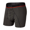 Pánske boxerky SAXX Kinetic HD Boxer Brief sivý feed stripe ii S