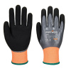 PORTWEST AP51 CUT F15 AQUA / Neprerezné nitrilové rukavice, úroveň F - šedá/čierna M