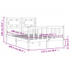 vidaXL Posteľ s matracom 120x200 cm borovicový masív - Hnedá - 78816-33292