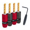Audioquest SureGrip 300 BFA banán gold (set 4ks) banániky pozlátené