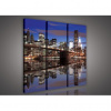 Obraz na plátne viacdielny - OB3304 - Osvetlený New York 90cm x 80cm - S6
