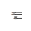 Kabel Audio Kruger&Matz KM0304 2RCA-2RCA Cinch 1m