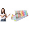 Zvýrazňovač STABILO swing cool (pastelové/NatureCOLORS) 18 ks so stojanom