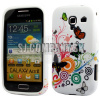Silikónový obal Samsung Galaxy Ace 2 – Butterfly Swirl – biela