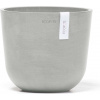 Ecopots Mini kvetináč Oslo (bielo-sivý) - Ø 19 cm, výška 16,5 cm