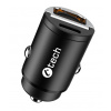 Nabíjačka USB do auta C-TECH UCC-02, 1x Type C + 1x Type A, 30W, Power delivery 3.0, Quick Charge UCC-02
