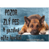 Pozorpes.sk, výstražná tabuľka (Nemecký ovčiak)