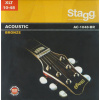 Stagg AC-1048-BR, sada strun pro akustickou kytaru, extra light