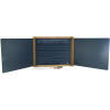 Jeujura Dřevěná trojkřídlá multifunkční tabule s příslušenstvím - 156 x 43 cm