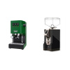 Gaggia New Classic EVO, green + Eureka Mignon Specialita, CR black