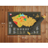 Stieracia mapa Česka v darčekovom tubuse
