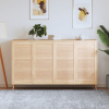 zahrada-XL Lamelové dvierka na skrinku 4 ks 99,3x49,4 cm, borovicový masív 151138