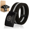 Opasok - Betlewski Black, Grey, Multi -Colored Belt - Unisex Product (Tommy Hilfiger Men Dvojitá čierna základňa 2in1 R.100)