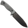 Vega LionSteel T6B 3V CVB Old Black taktický nôž 14,8 cm, celočierna, Micarta monoblok, puzdro Kydex