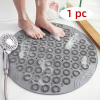 Kúpelňová predložka - Gray-1pc Vogsic Round Bath Mat s anti-PVC (Kúpelňová predložka - Gray-1pc Vogsic Round Bath Mat s anti-PVC)