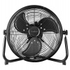 NEDIS stojanový ventilátor/ průměr 30 cm/ výkon 43 W/ plynulá rychlost/ naklápěcí/ dobíjecí/ USB-A/ kovový/ černý (FNFL20CBK30)