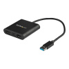 StarTech.com USB32HD2 USB grafický adaptér 3840 x 2160 px Čierna (USB32HD2)