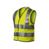 Rimeck HV Bright detská reflexno bezpečnostná vesta, fluorescenčná žltá - 6–8rokov/116–140cm