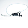 ACCOSSATO Brake lever folding ACCOSSATO RA002 with integrated remote adjuster for original brake master cylinders strieborná