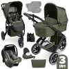 ABC DESIGN Salsa Run 5 + Carrycot + Tulip Travel Set avocado 2025