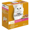 Purina Konzervy pre mačky Gourmet Gold hovädzie, králik, morské ryby, kačica 8 x