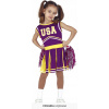 KOSTÝM CHEERLEADERKY FIALOVÝ 128