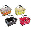 Matgroup Košík nákupní skládací obdél. 48x28x24cm Al+polyester mix barev