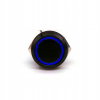 Zatvárací LED spínač On/Off 18 mm modrý
