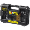 Stanley STA7223-XJ 53dílná sada vrtáků do kovu/dřeva/zdiva, šroubovací bity, magnetický držák bitů a nástrčné hlavice