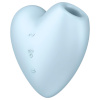 Satisfyer Cutie Heart - nabíjateľný tlakový stimulátor klitorisu (modrý)