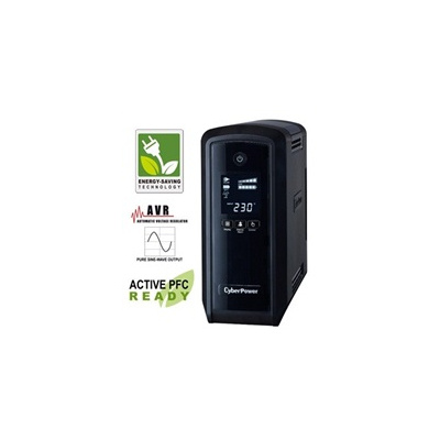 CyberPower PFC SineWare LCD GP UPS 900VA/540W, Schuko zásuvky CP900EPFCLCD