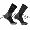 SALOMON HORSKÉ PONOŽKY NA TURISTIKU VLNA X ULTRA ACCESS CREW 2 PÁRY S 36-38