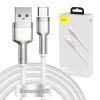 USB kábel pre USB-C Baseus Cafule, 66W, 2m (biely) 6953156209787