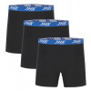 Jhk Pánske dlhé boxerky - 3 páry JHK901 Black XS