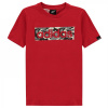 adidas Logo T Shirt Junior Red/LtGrey/Blk 9-10 Years