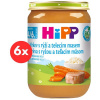 HiPP BIO Mrkva s ryžou a teľacím mäsom od uk. 4. – 6. mesiaca, 6× 190 g
