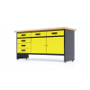 Kovový pracovný stôl WB6 Farebné prevednie: Žltá