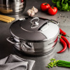 Gastronomický hrniec z nerezovej ocele s pokrievkou KORKMAZ LOW ASTRA 5 l