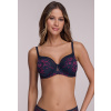 Polovystužená podprsenka Ava 2182 Navy Blue 75H tmavo modrá