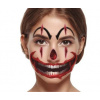 Dočasné tetovanie na tvár klaun - horor - Halloween - 6 ks