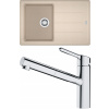 Set Franke G188 (dřez BFG 611-78 Pískový melír + baterie FC 3055.031 ORBIT Chrom) 114.0650.588