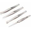 Pinzety, sada 4ks, antikoro, EXTOL PREMIUM